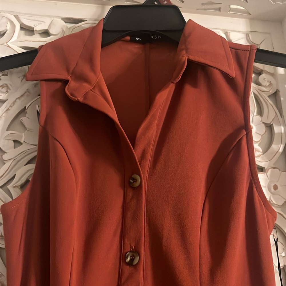NWT, Max & Ash button front dress with pockets - Picture 2 of 7